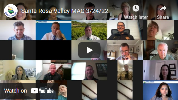 Santa Rosa Valley Municipal Advisory Council Meeting Thursday, March 24, 2022