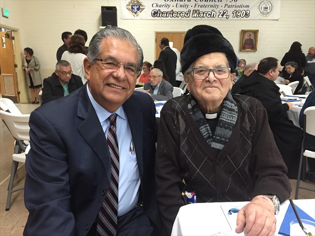 Honoring Bishop Madera at the Oxnard Knights of Columbus